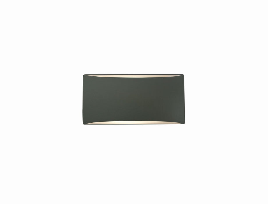 Justice Designs CER-5760-PWGN One Light Wall Sconce, Pewter Green