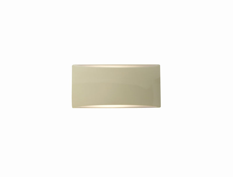 Justice Designs CER-5760-VAN One Light Wall Sconce, Vanilla (Gloss)