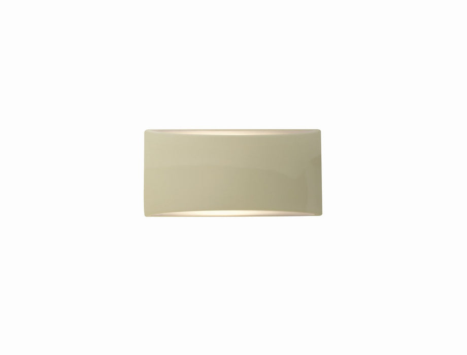 Justice Designs CER-5760-VAN One Light Wall Sconce, Vanilla (Gloss)