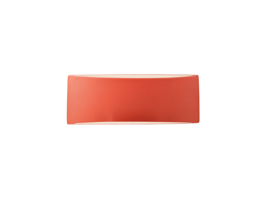 Justice Designs CER-5765-BSH One Light Wall Sconce, Gloss Blush