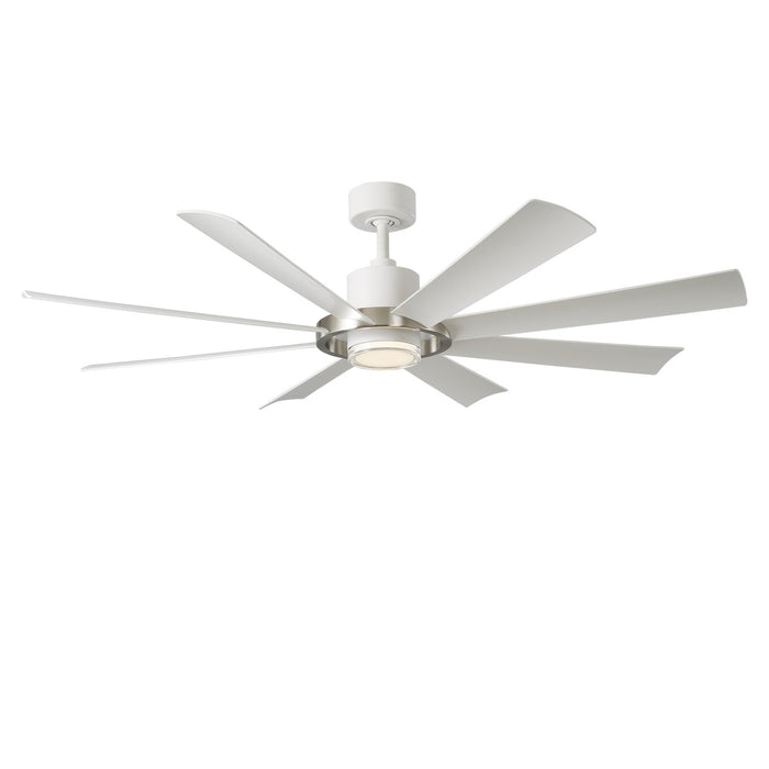 Modern Forms Fans FR-W2303-60L-BN/MW 60" Ceiling Fan, Brushed Nickel/Matte White
