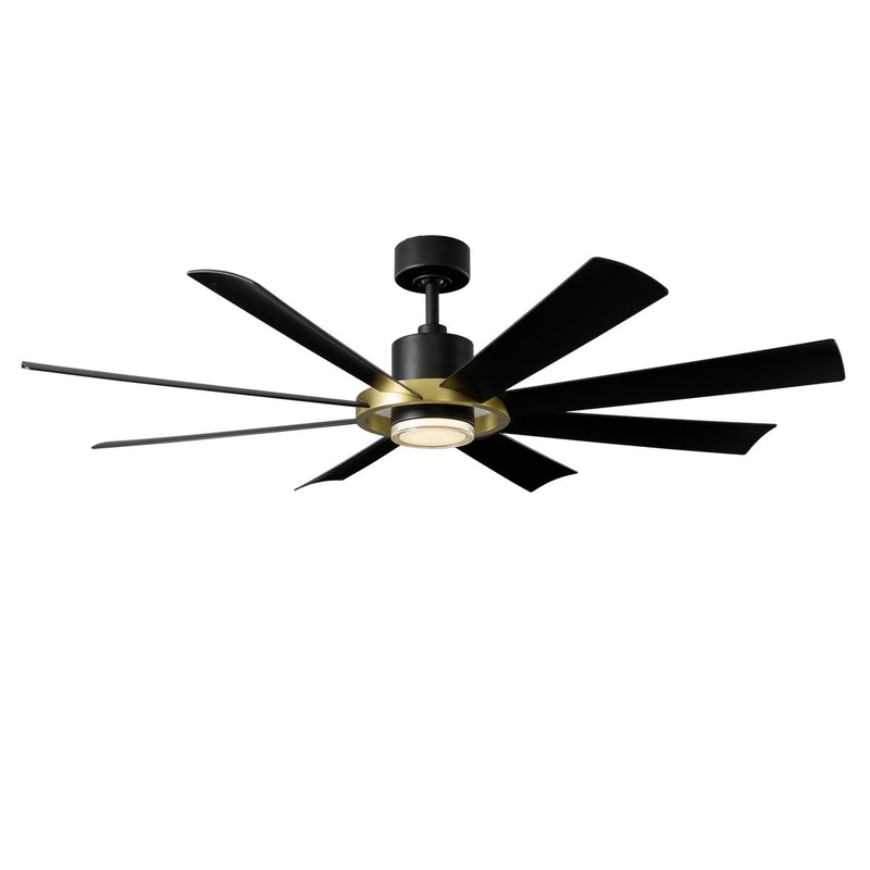 Modern Forms Fans FR-W2303-60L-SB/MB 60" Ceiling Fan, Soft Brass/Matte Black