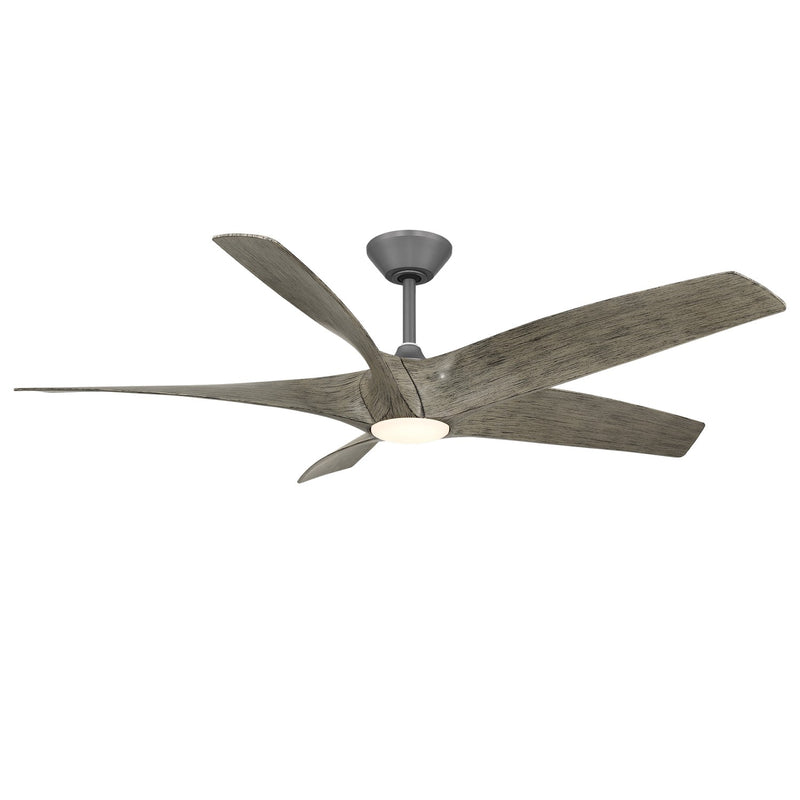 Modern Forms Fans FR-W2401-62L-GH/WW 62" Ceiling Fan, Graphite/Weathered Wood