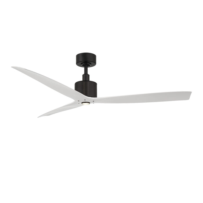 Modern Forms Fans FR-W2404-60L-MB/MW 60" Ceiling Fan, Matte Black/Matte White