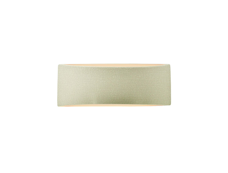 Justice Designs CER-5765-CKC One Light Wall Sconce, Celadon Green Crackle