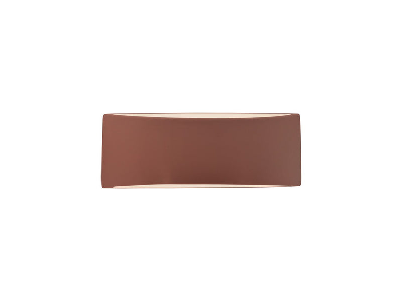 Justice Designs CER-5765-CLAY One Light Wall Sconce, Canyon Clay