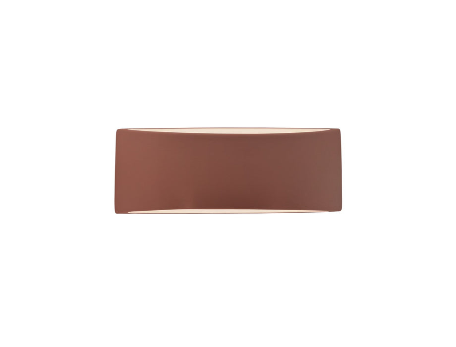Justice Designs CER-5765-CLAY One Light Wall Sconce, Canyon Clay