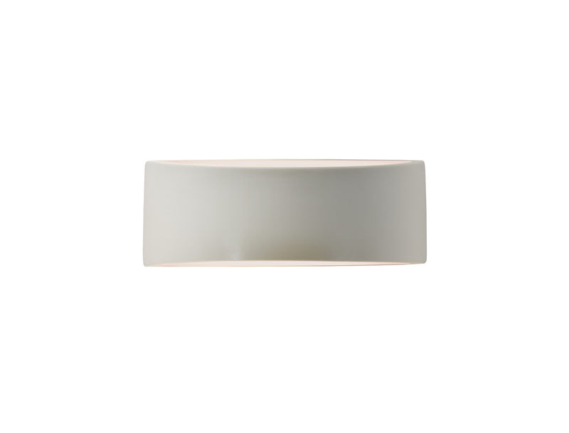 Justice Designs CER-5765-MAT One Light Wall Sconce, Matte White
