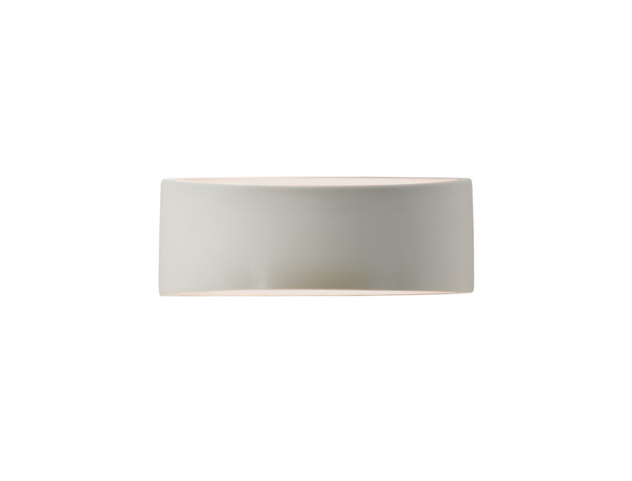 Justice Designs CER-5765-MAT One Light Wall Sconce, Matte White
