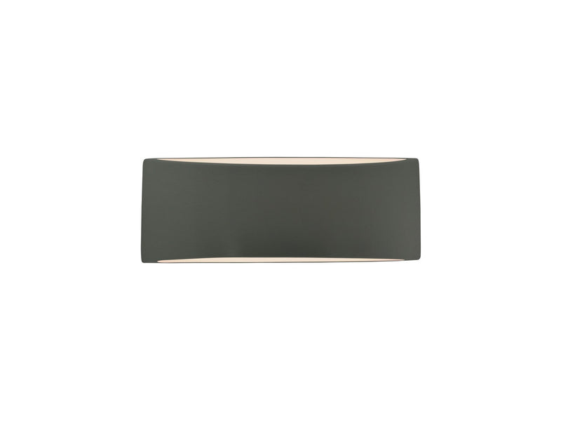 Justice Designs CER-5765-PWGN One Light Wall Sconce, Pewter Green
