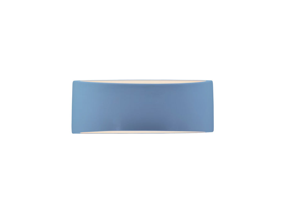 Justice Designs CER-5765-SKBL One Light Wall Sconce, Sky Blue