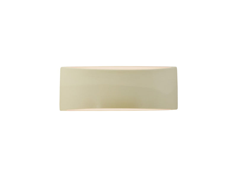 Justice Designs CER-5765-VAN One Light Wall Sconce, Vanilla (Gloss)