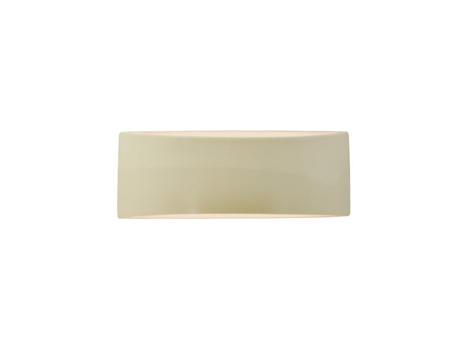 Justice Designs CER-5765-VAN One Light Wall Sconce, Vanilla (Gloss)