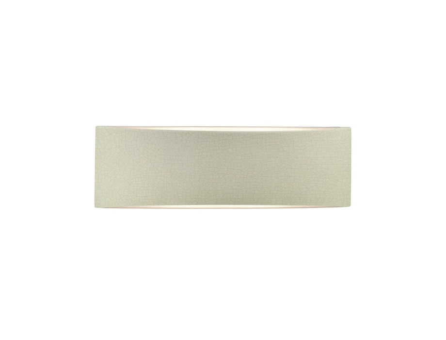 Justice Designs CER-5767-CKC Two Light Wall Sconce, Celadon Green Crackle