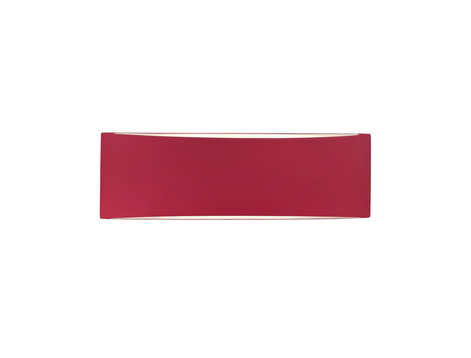 Justice Designs CER-5767-CRSE Two Light Wall Sconce, Cerise
