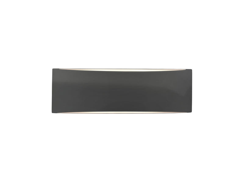 Justice Designs CER-5767-GRY Two Light Wall Sconce, Gloss Grey