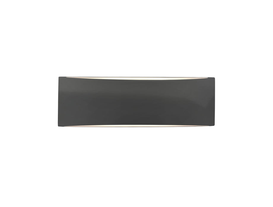 Justice Designs CER-5767-GRY Two Light Wall Sconce, Gloss Grey