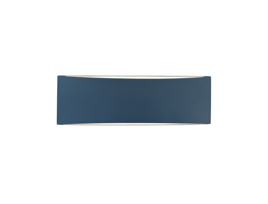 Justice Designs CER-5767-MDMT Two Light Wall Sconce, Midnight Sky w/ Matte White