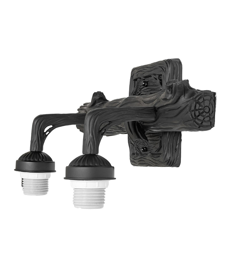 Meyda Tiffany 241805 Two light Wall Sconce Hardware, Solar Black