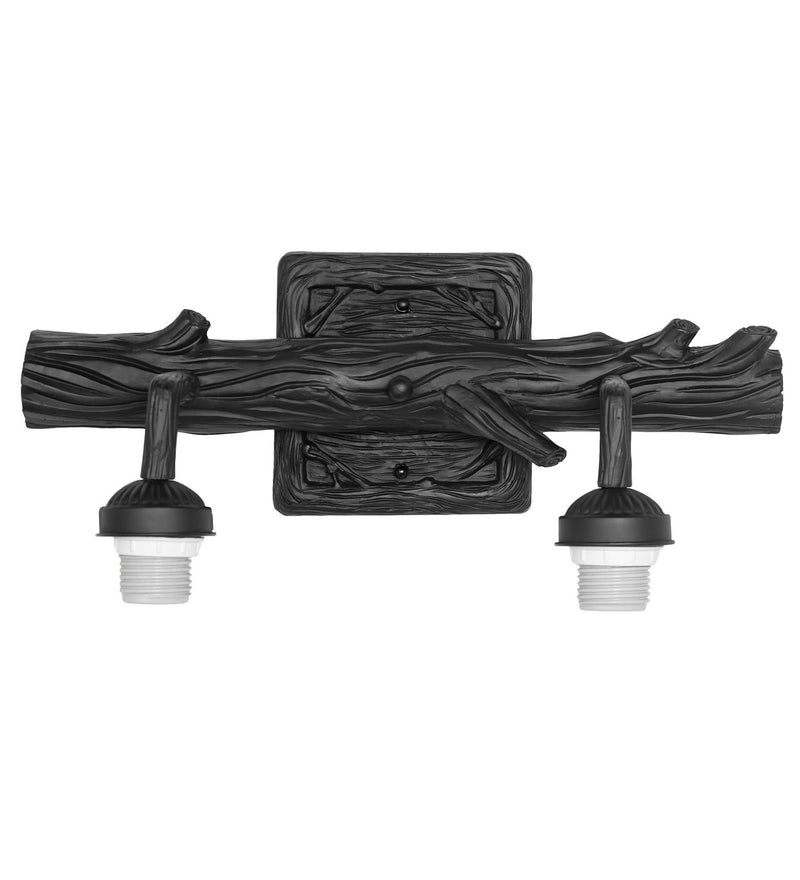 Meyda Tiffany 241805 Two light Wall Sconce Hardware, Solar Black