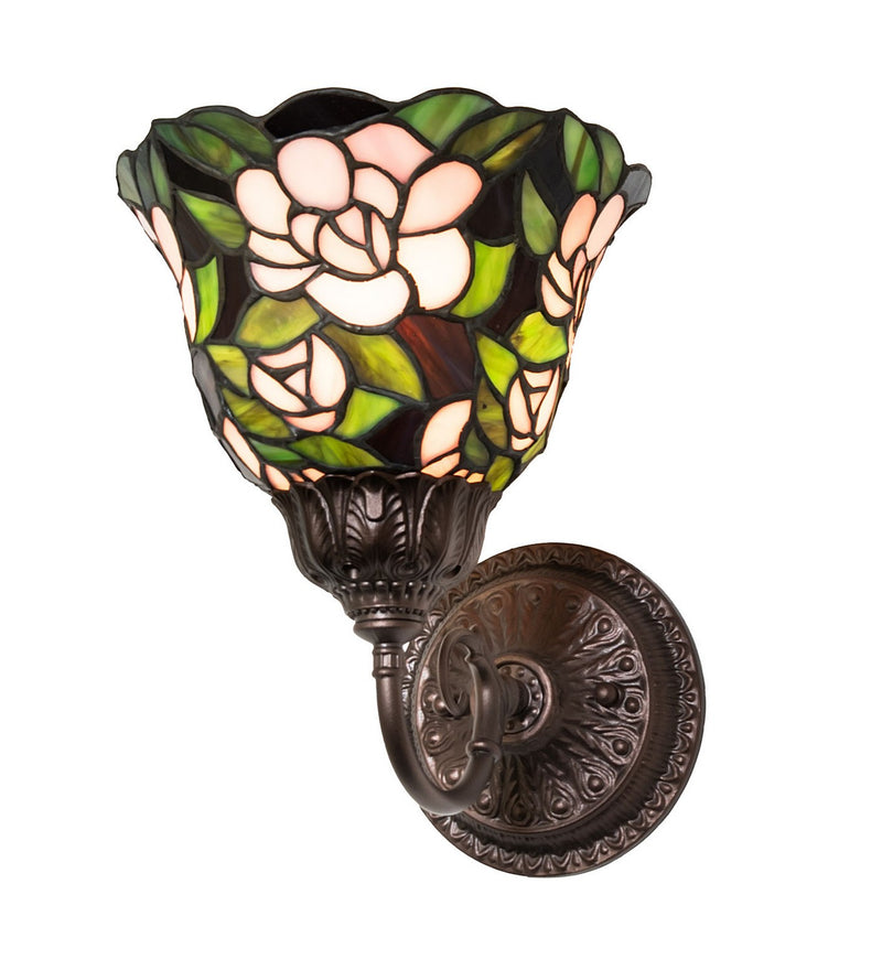 Meyda Tiffany 245429 One Light Wall Sconce, Mahogany Bronze