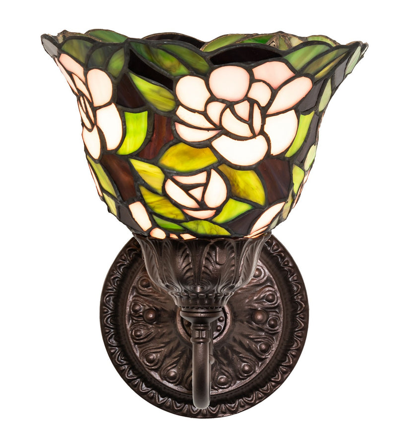 Meyda Tiffany 245429 One Light Wall Sconce, Mahogany Bronze