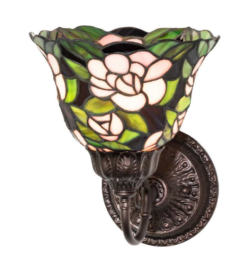 Meyda Tiffany 245429 One Light Wall Sconce, Mahogany Bronze