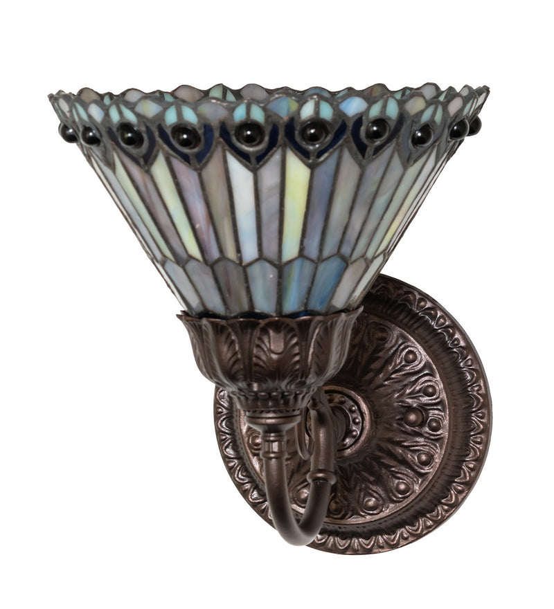 Meyda Tiffany 245430 One Light Wall Sconce, Mahogany Bronze