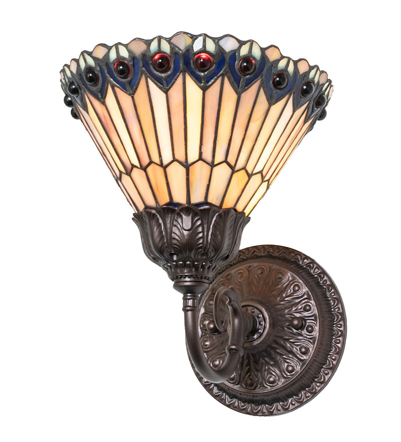 Meyda Tiffany 245430 One Light Wall Sconce, Mahogany Bronze