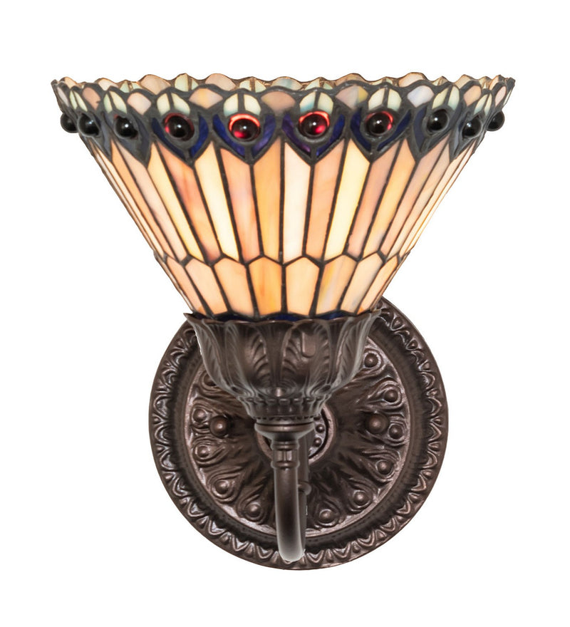 Meyda Tiffany 245430 One Light Wall Sconce, Mahogany Bronze