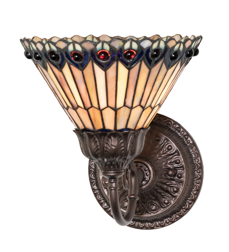 Meyda Tiffany 245430 One Light Wall Sconce, Mahogany Bronze