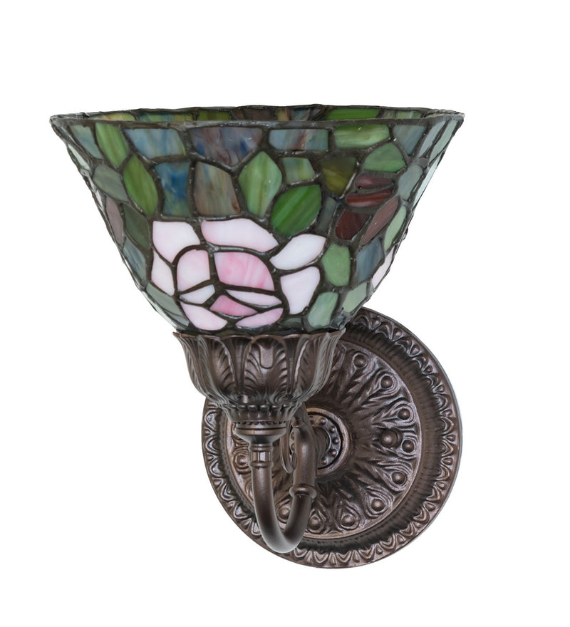 Meyda Tiffany 245441 One Light Wall Sconce, Mahogany Bronze