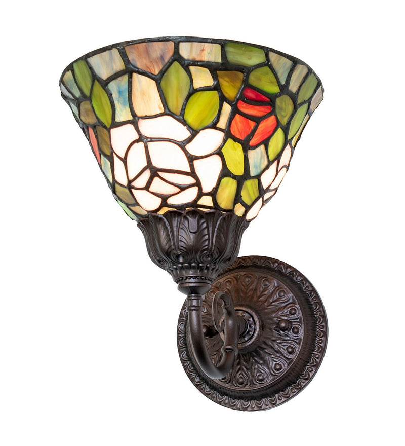 Meyda Tiffany 245441 One Light Wall Sconce, Mahogany Bronze