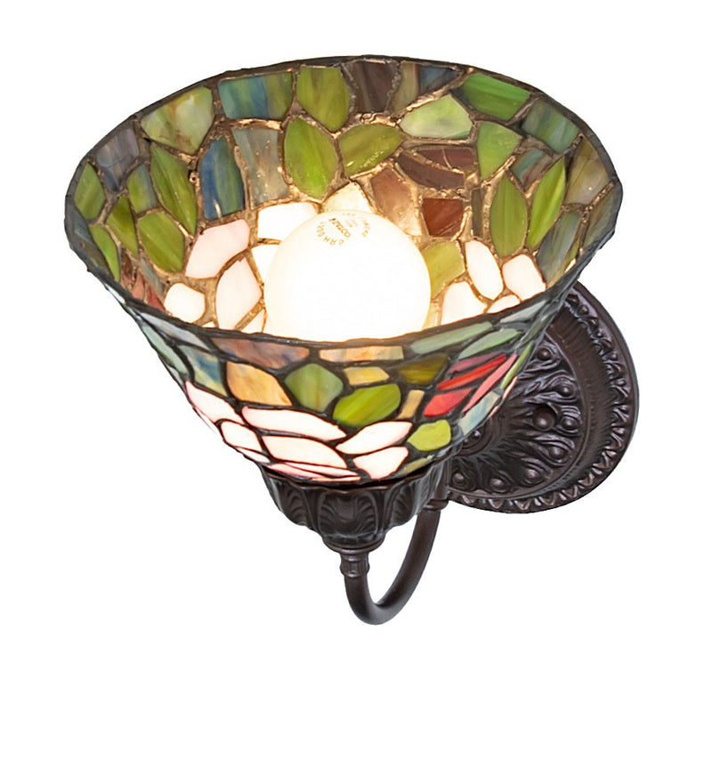 Meyda Tiffany 245441 One Light Wall Sconce, Mahogany Bronze