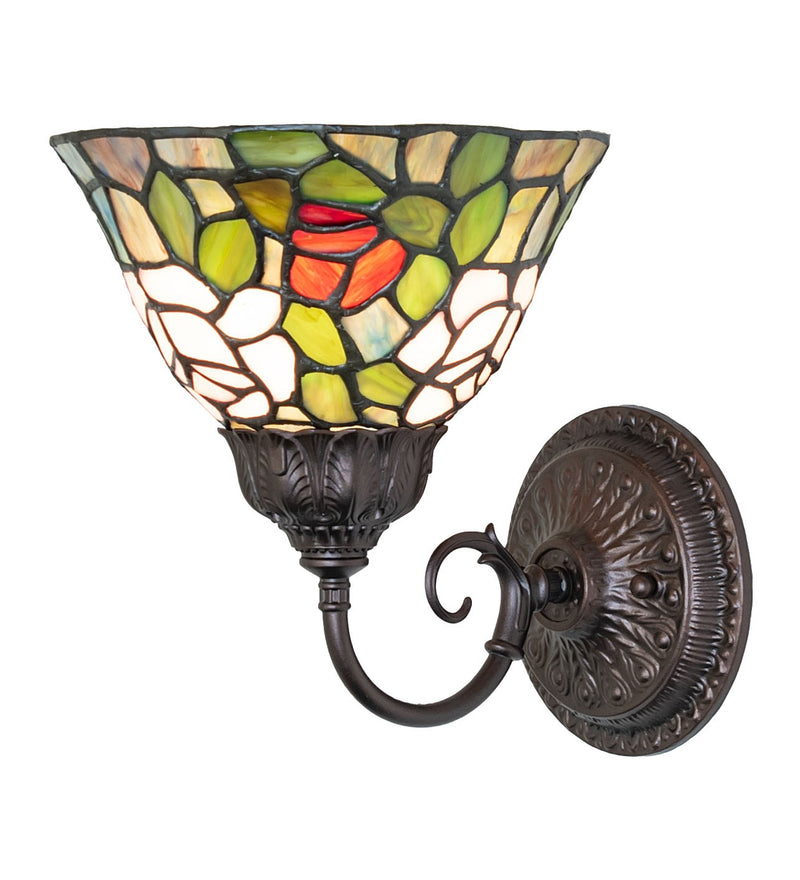 Meyda Tiffany 245441 One Light Wall Sconce, Mahogany Bronze