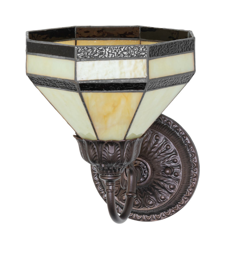 Meyda Tiffany 245443 One Light Wall Sconce, Mahogany Bronze