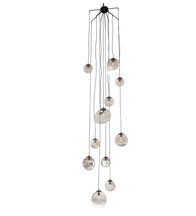 Meyda Tiffany 269832 12 Light Pendant, Charred Iron