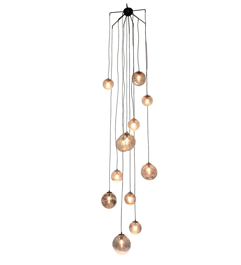 Meyda Tiffany 269832 12 Light Pendant, Charred Iron