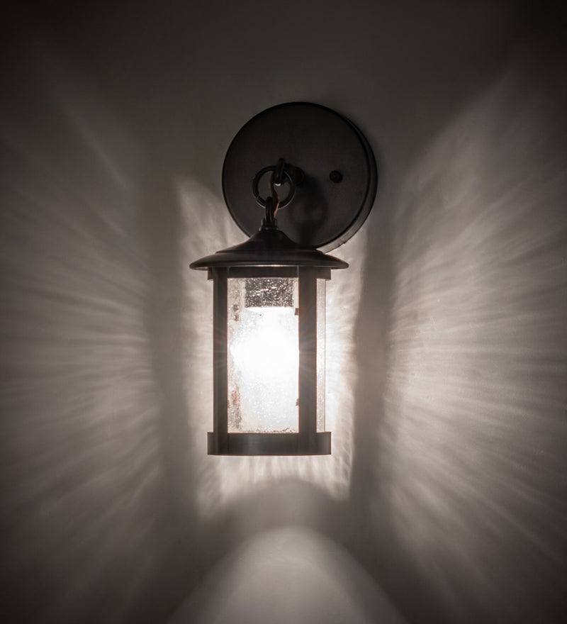 Meyda Tiffany 269916 LED Wall Sconce, Craftsman Brown