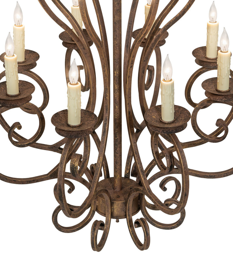 Meyda Tiffany 270771 24 Light Chandelier, Antiquity
