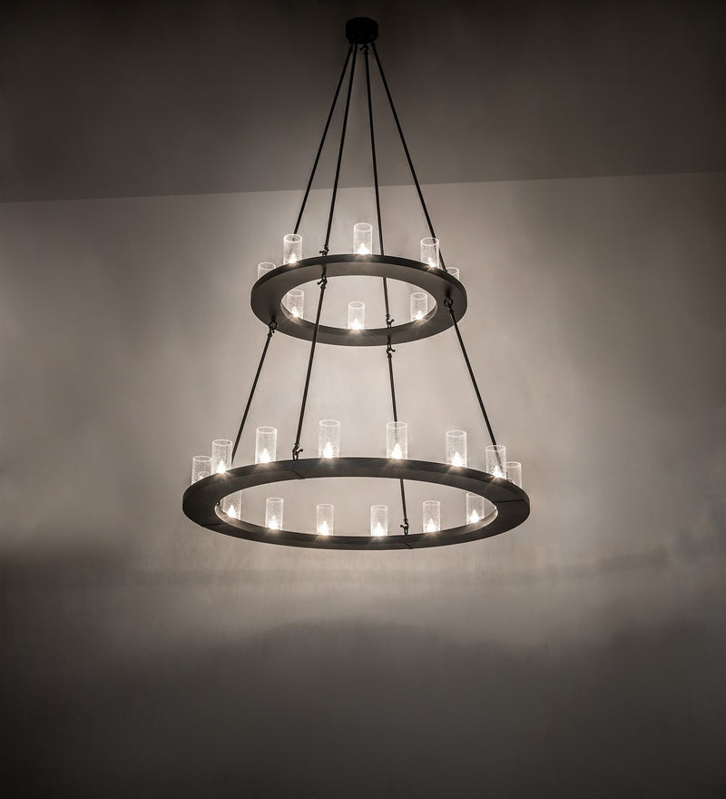 Meyda Tiffany 270813 24 Light Chandelier, Textured Black