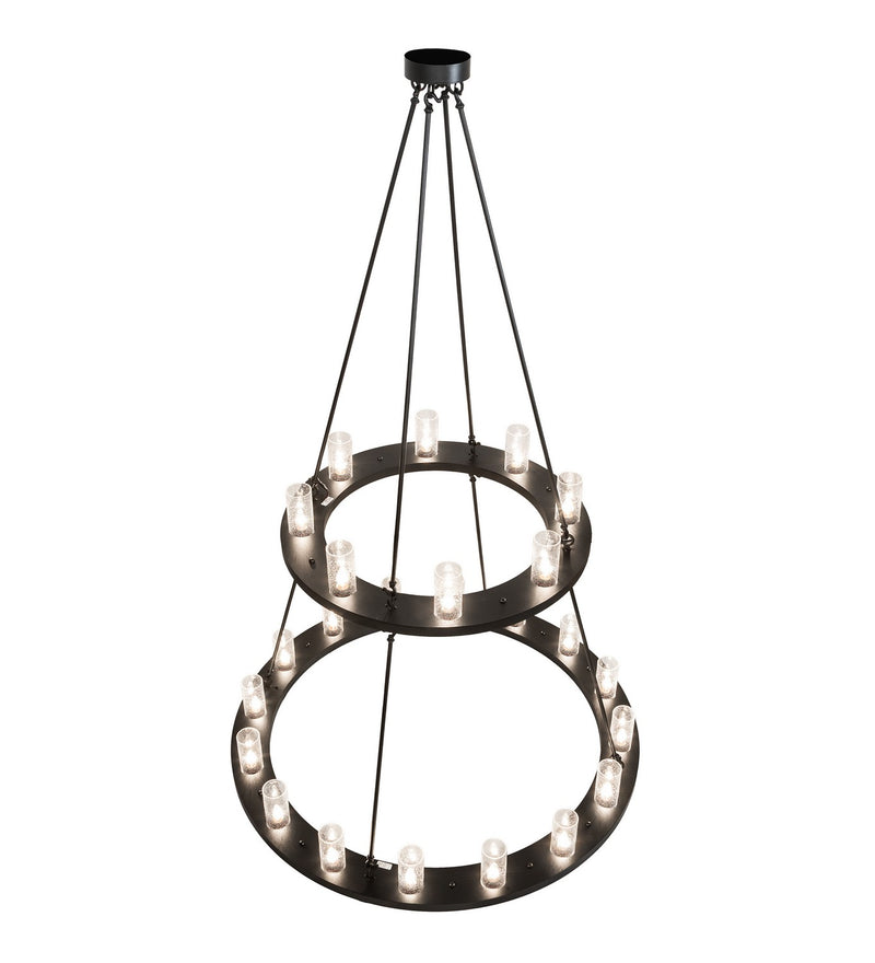 Meyda Tiffany 270813 24 Light Chandelier, Textured Black
