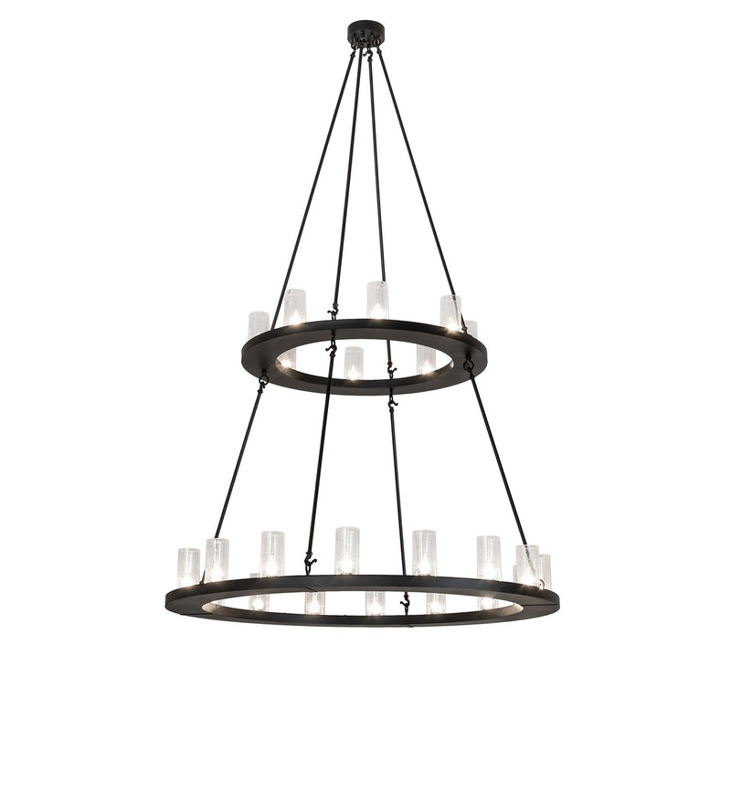Meyda Tiffany 270813 24 Light Chandelier, Textured Black