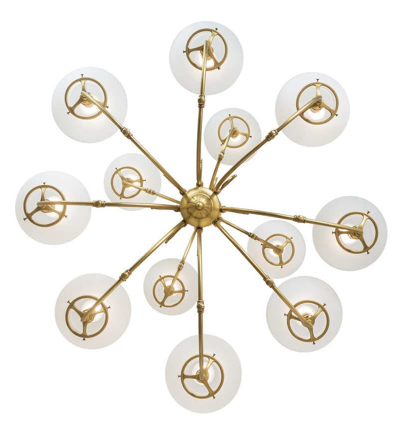 Meyda Tiffany 271796 12 Light Chandelier, Polished Brass