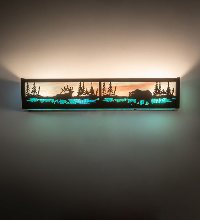 Meyda Tiffany 271923 Four Light Vanity, Timeless Bronze