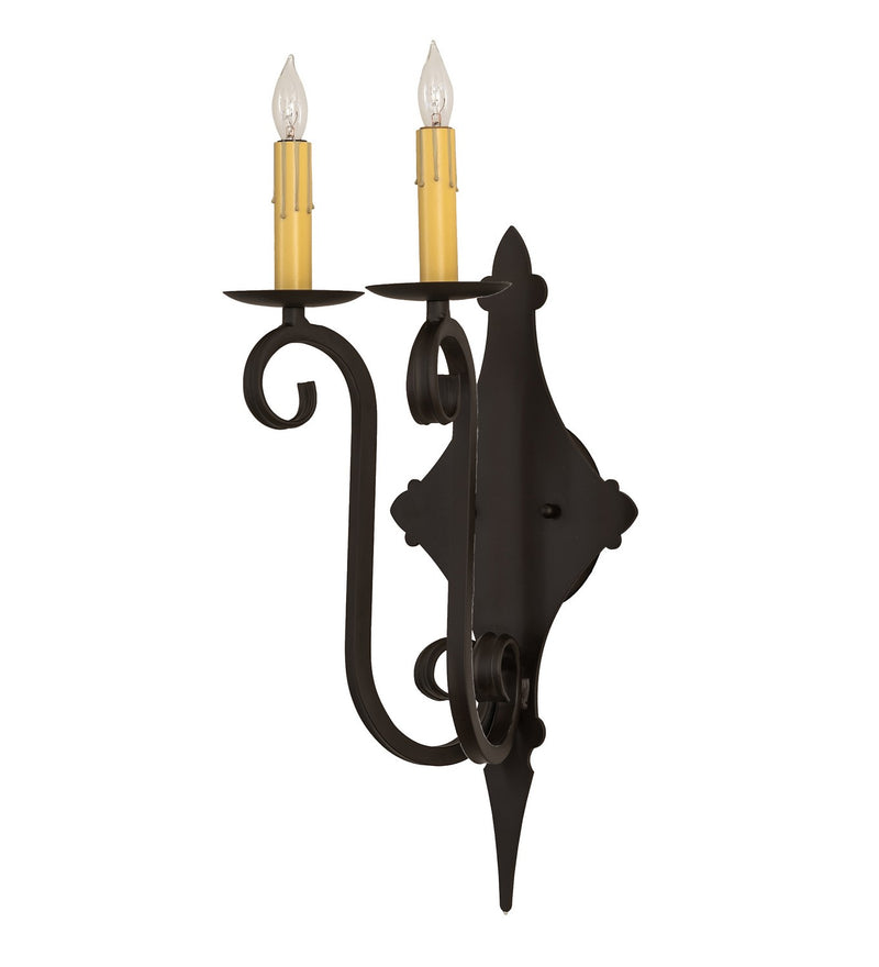 Meyda Tiffany 272227 Two light Wall Sconce, Oil Rubbed Bronze