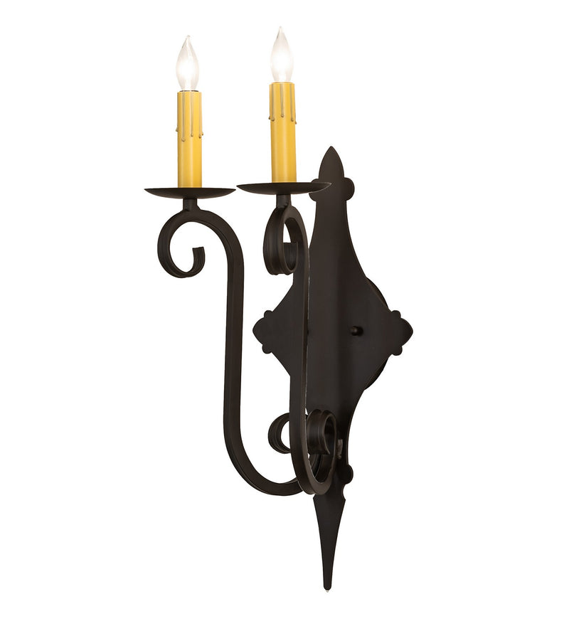 Meyda Tiffany 272227 Two light Wall Sconce, Oil Rubbed Bronze