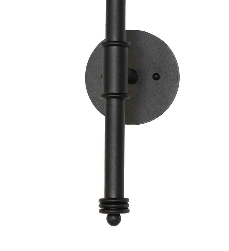 Meyda Tiffany 272633 One Light Wall Sconce, Textured Black