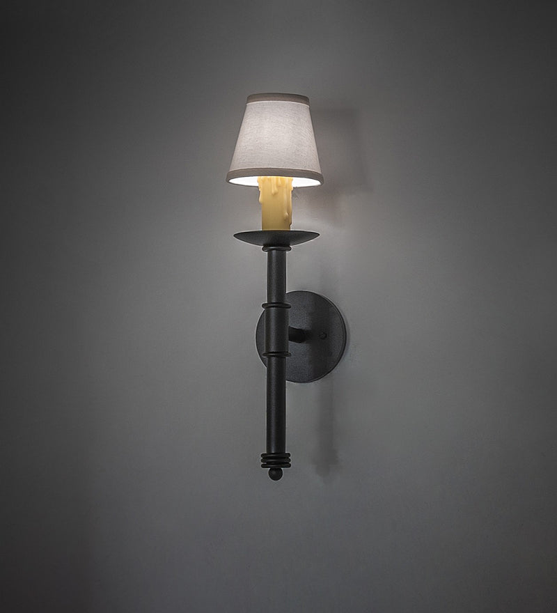 Meyda Tiffany 272633 One Light Wall Sconce, Textured Black
