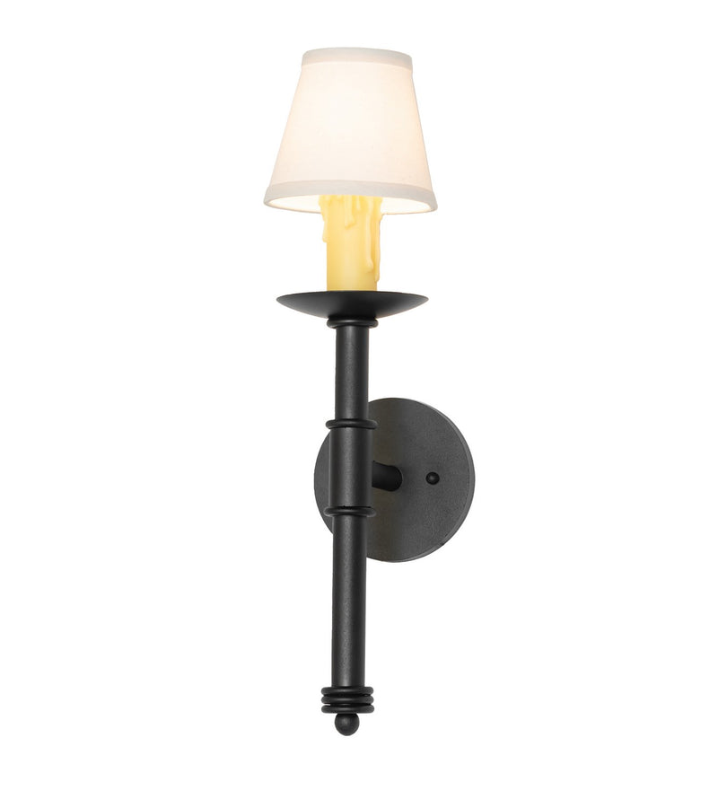 Meyda Tiffany 272633 One Light Wall Sconce, Textured Black